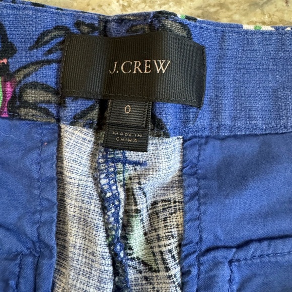 J crew blue & Orange floral cotton shorts - Picture 13 of 15